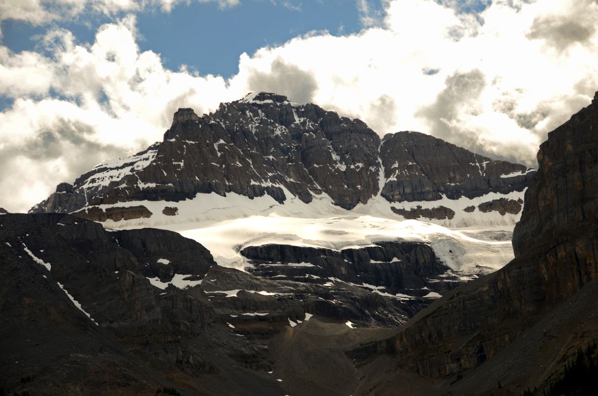 23-S Mount Sarbach In Summer From Icefields Parkway
